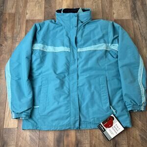 L.L.Bean 3-in-1 Jacket System Women's Large Blue Hooded Snow Jacket NWT 6827